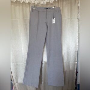 Express Editor Barely Boot Dress Pants Gray Low Rise Stretch Size 8R NWT